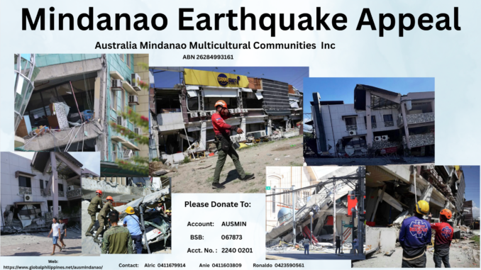 Mindanao Earthquake Appeal