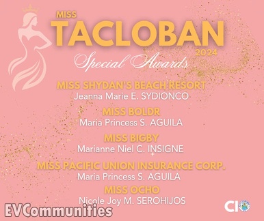 Miss Tacloban 2024 Special Awards1
