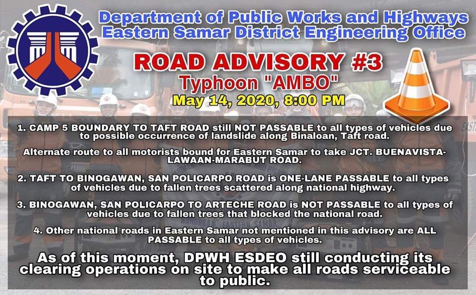 ESDEO Road Advisory Number 3