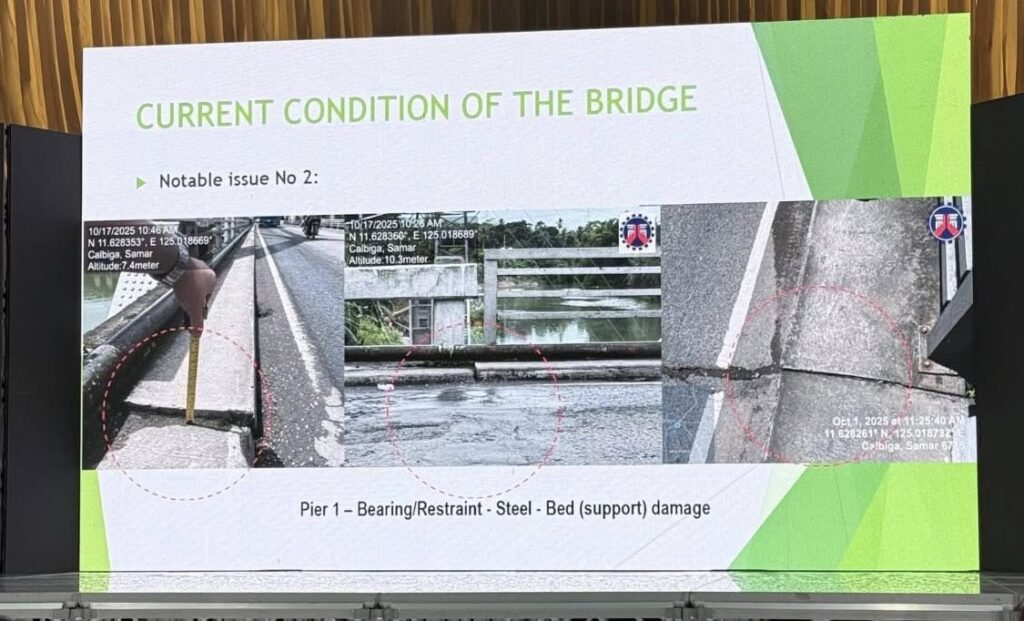 Condition of Calbiga Bridge