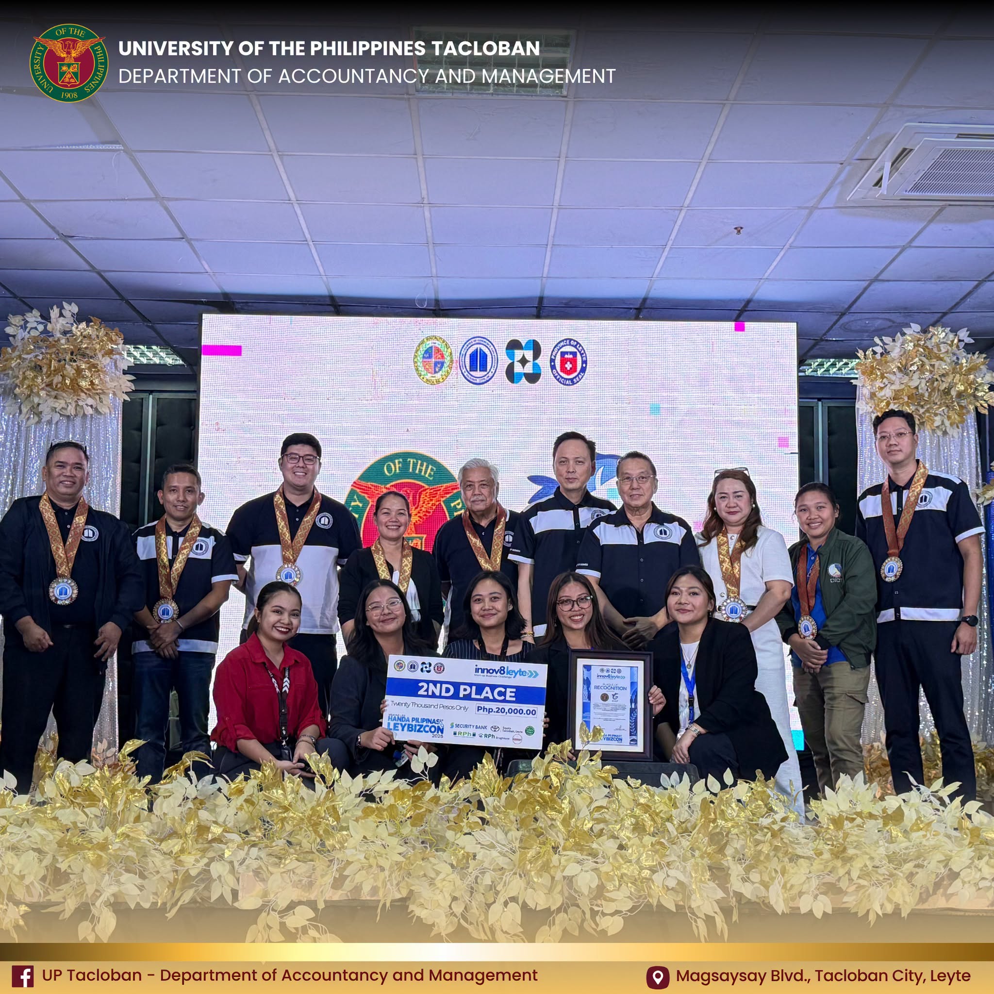 UP Tacloban Wins Second Place, Places Three Teams in Top 10 of Innov8 Leyte Startup Challenge
