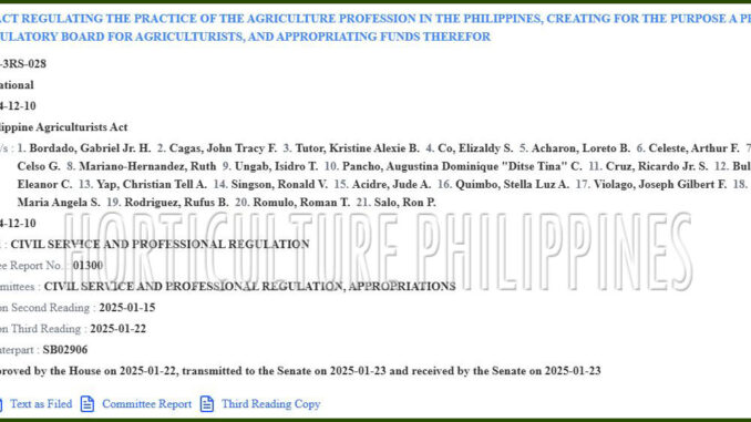 HBT11186 Philippine Agriculturists Act with HP watermark Philippine Agriculturist Act