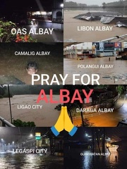 Albay Typhoon Kristine