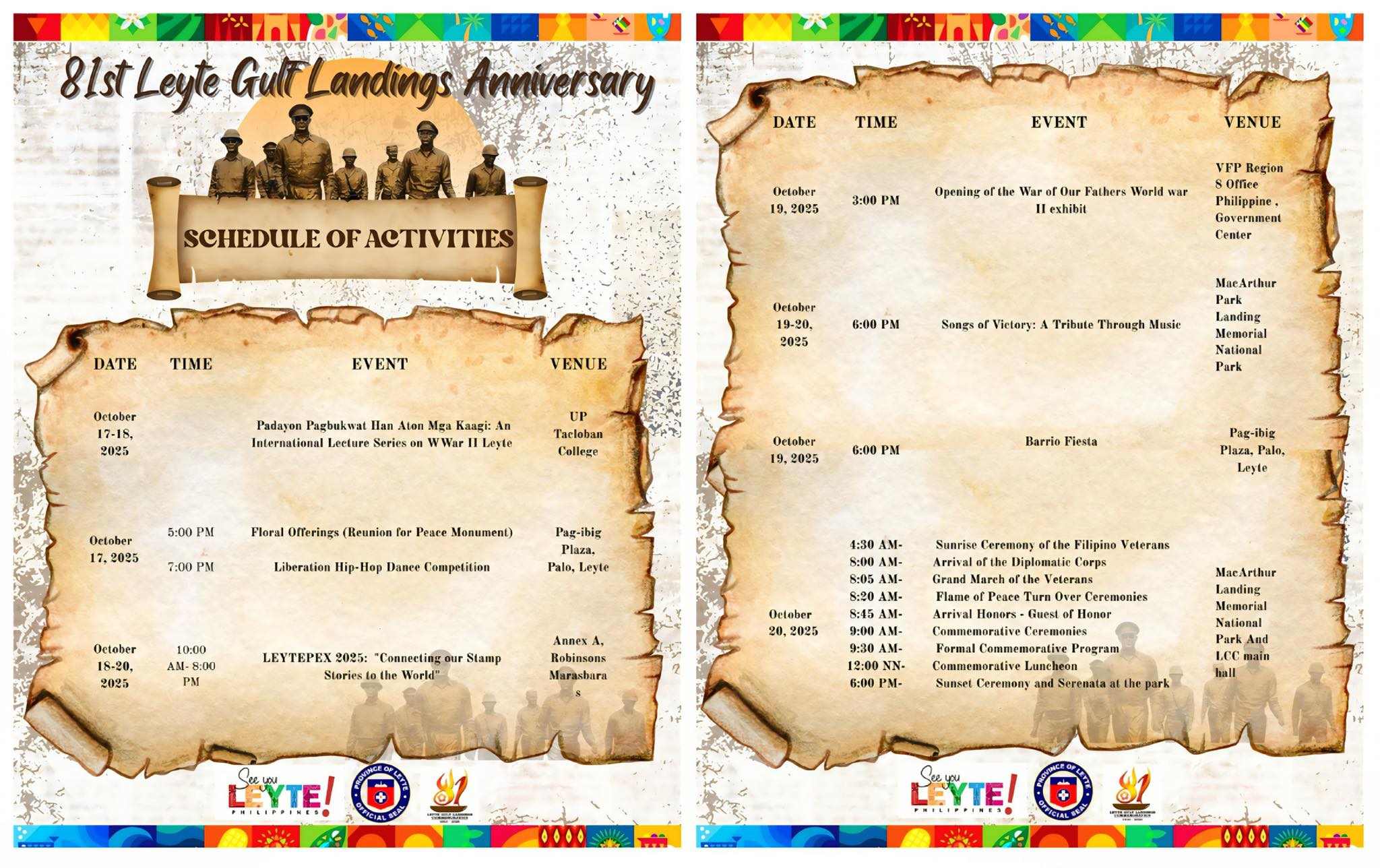 81st leyte gulf landings