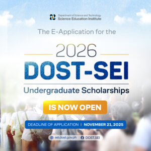 dost sei undergraduate scholarships