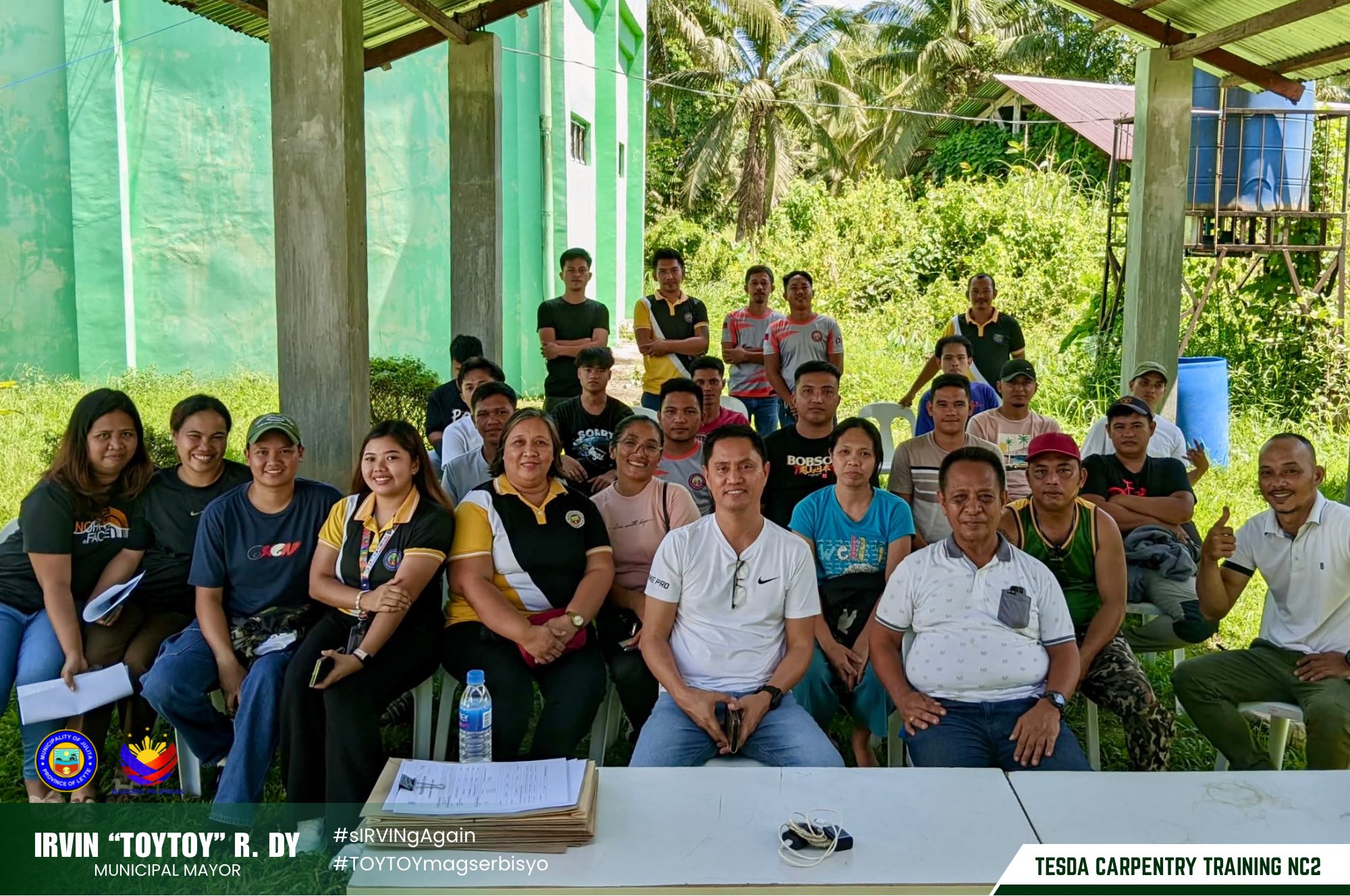 Mayor Irvin “Toytoy” Dy Welcomes New Batch of TESDA Carpentry NC II Trainees in Julita, Leyte
