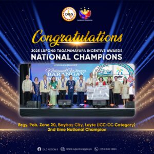 Barangay Pob. Zone 20 of Baybay City Crowned National Champion at 2025 LTIA Awards