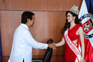 Christina Vanhefflin and Leyte Governor Icot Petilla