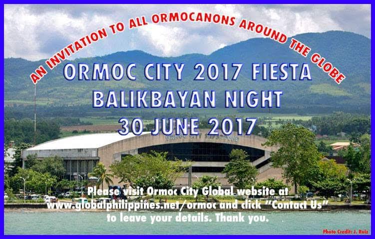 Ormoc City Fiesta 2017 Balikbayan Night on 30 June