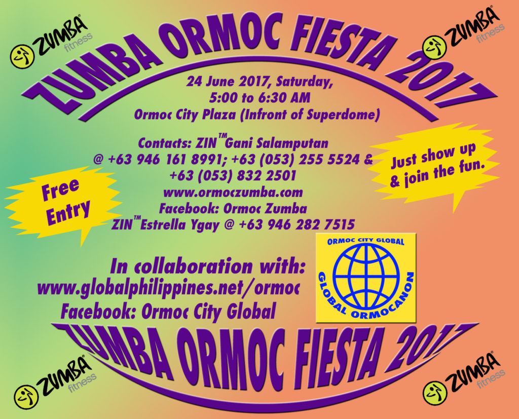 Zumba Ormoc City Fiesta 2017.