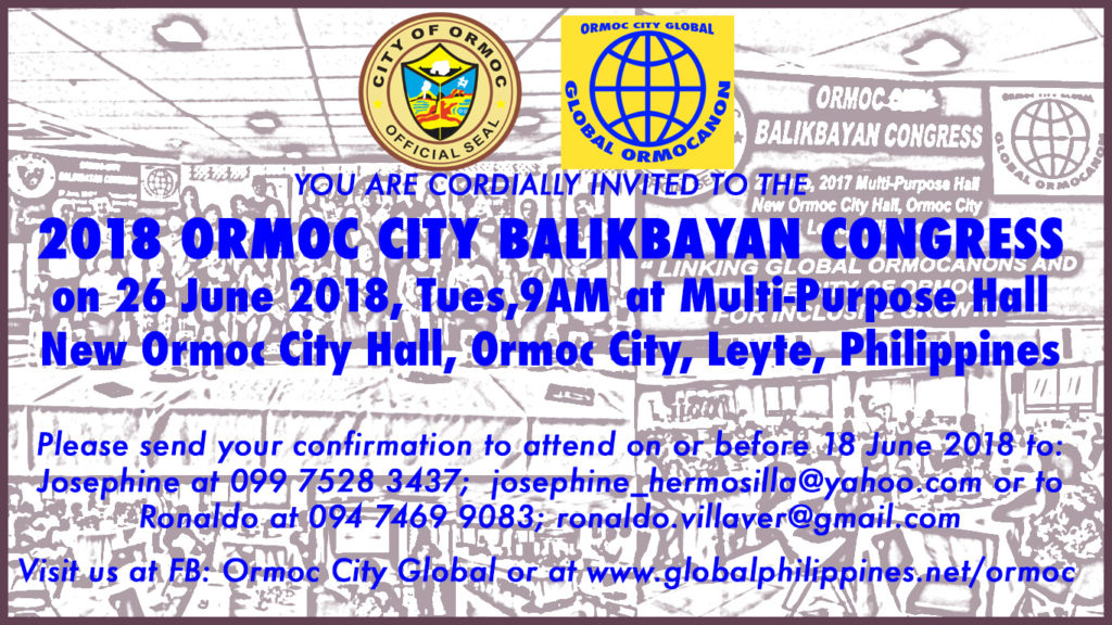 2018 Ormoc Balikbayan Congress