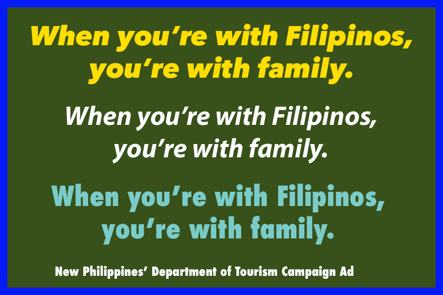 When you're with Filipinos, you're with family - new tourism campaign ad