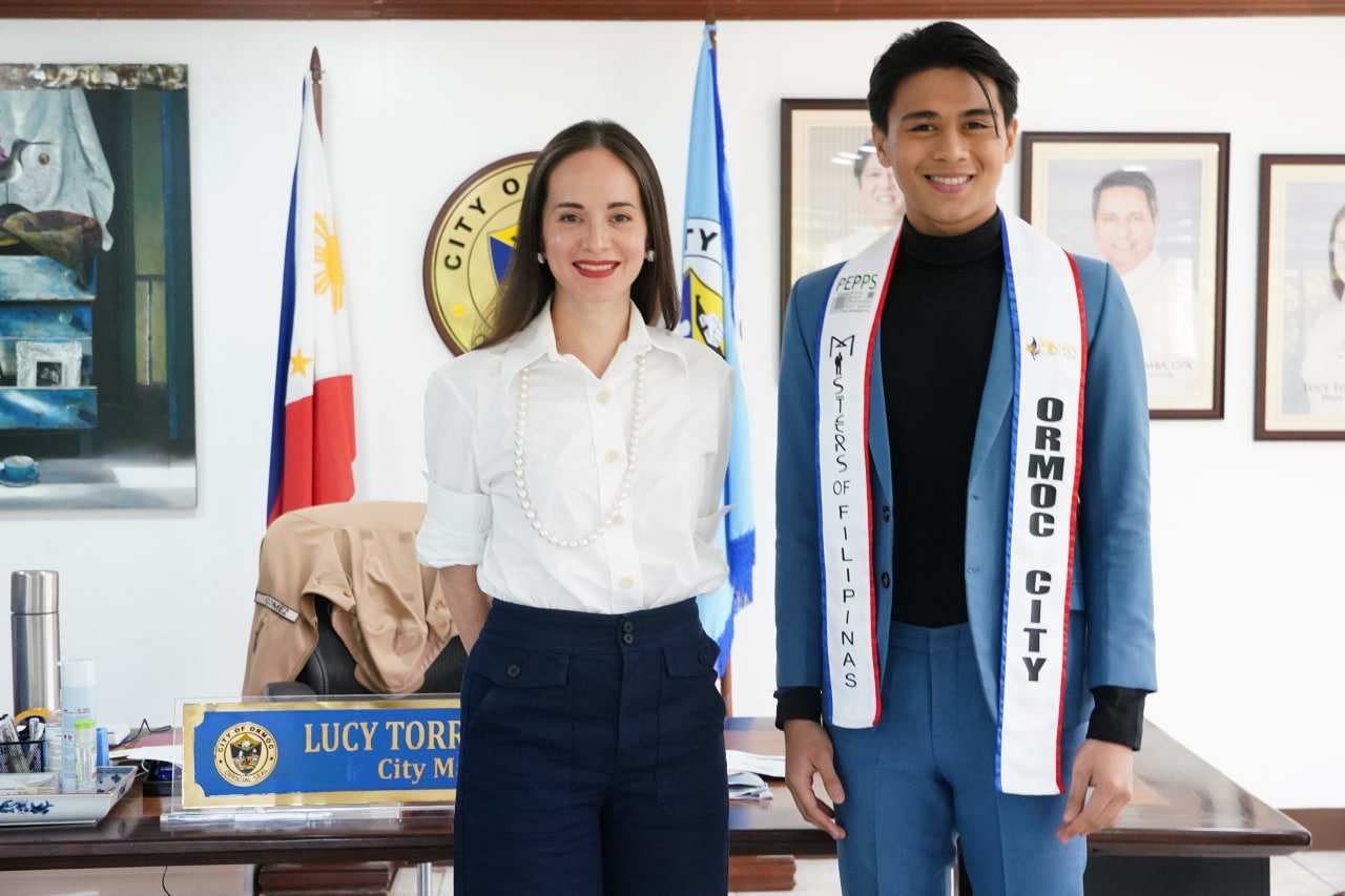 Misters of Filipinas Candidate James Vidal recently pays a courtesy visit to Ormoc City Mayor Lucy Torres Gomez